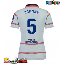 Camisa de Futebol Atletico Madrid Johnny Cardoso #5 Equipamento Alternativo Mulheres 2026-27 Manga Curta